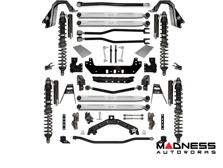 Jeep Wrangler JL Lift Kit - 4.5in - Adventure X2 Pro Elite - Long-Arm - 4DR Gas - Trail Runner Stage 1